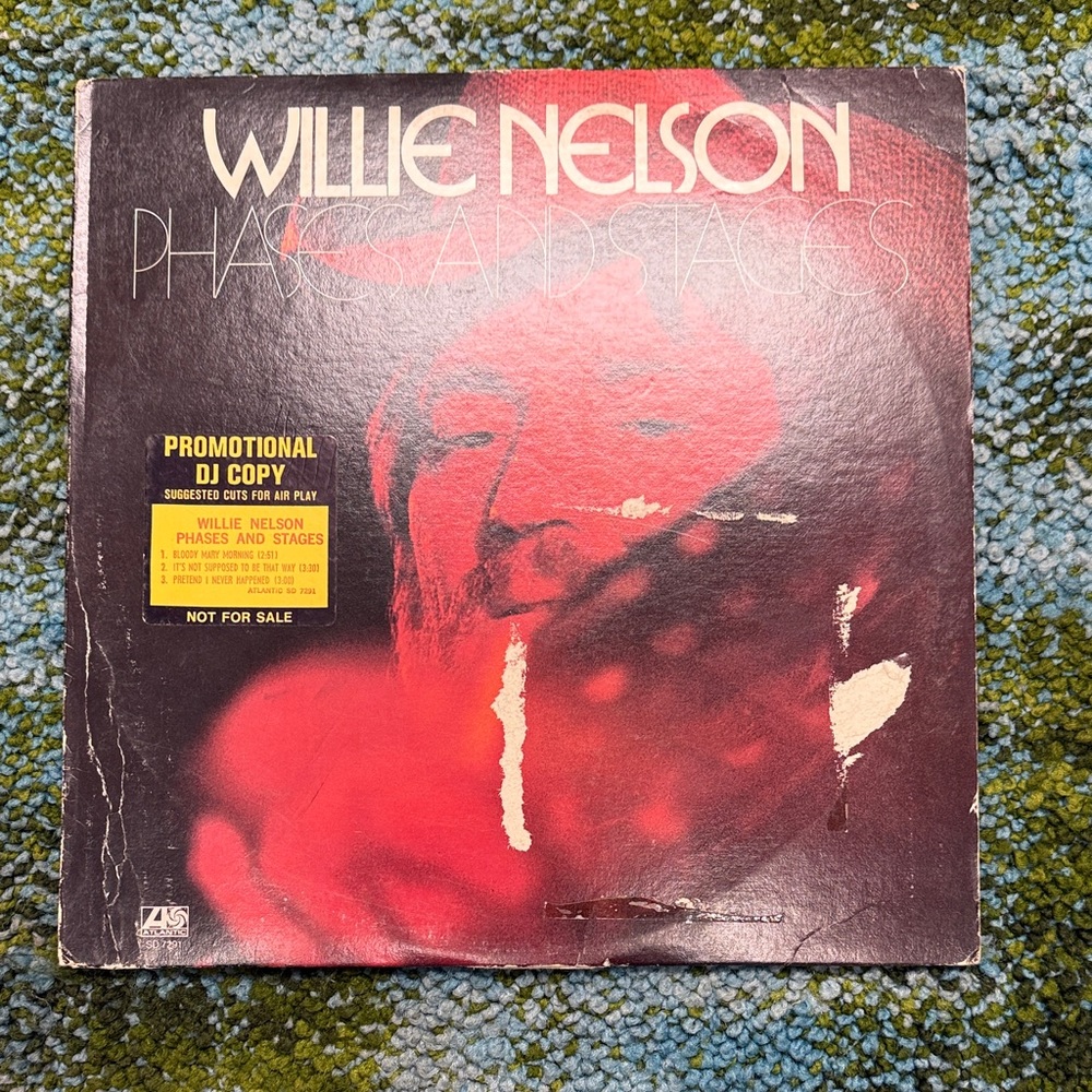 Willie Nelson Phases and Stages Vinyl Record - Red Cover